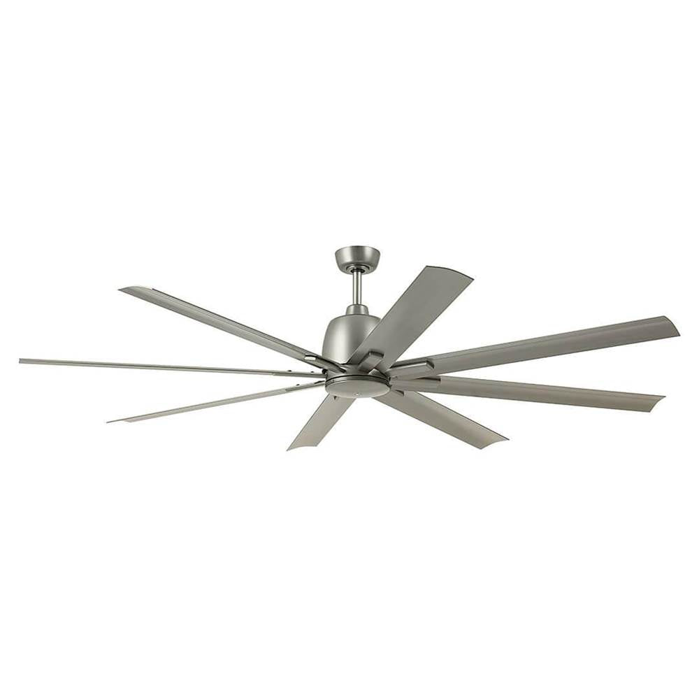 KICHLER 310275NI 75 Inch Breda 8 Blade Ceiling Fan in Brushed Nickel with Brushed Nickel Blades