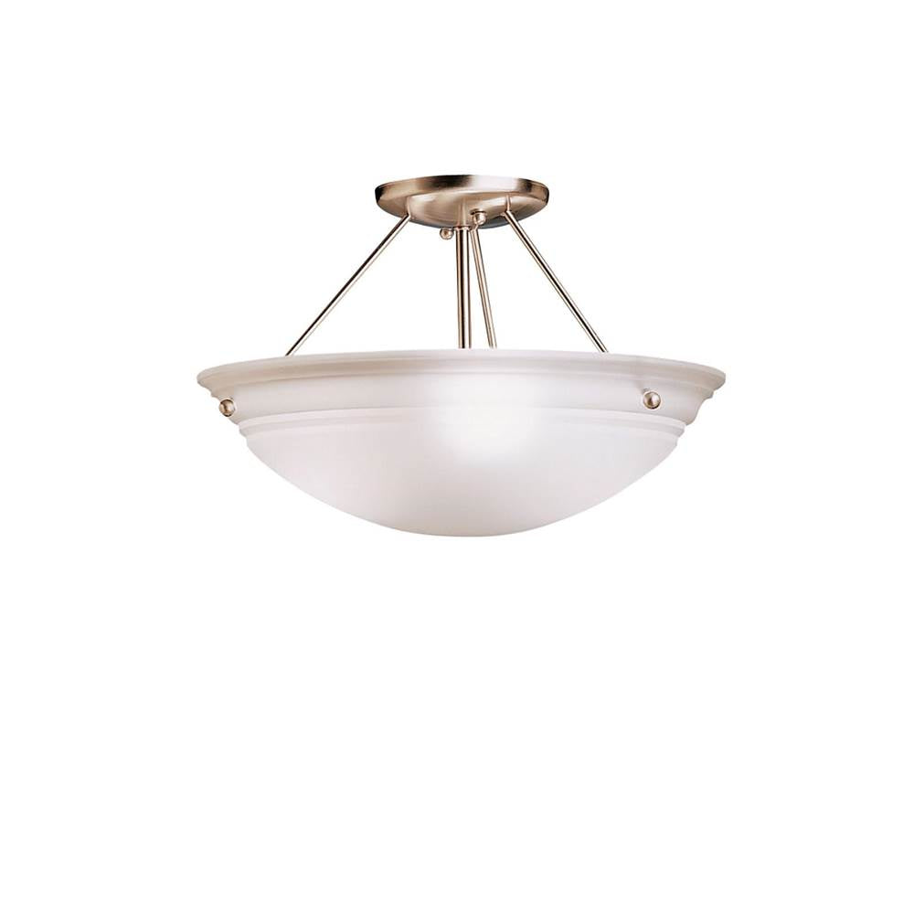 KICHLER 3122NI Cove Molding 3 Light Semi Flush Brushed Nickel