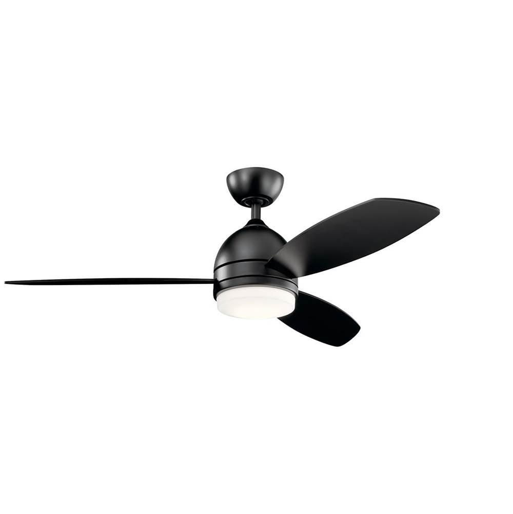 KICHLER 330002SBK Vassar LED 3000K 52" Fan Satin Black