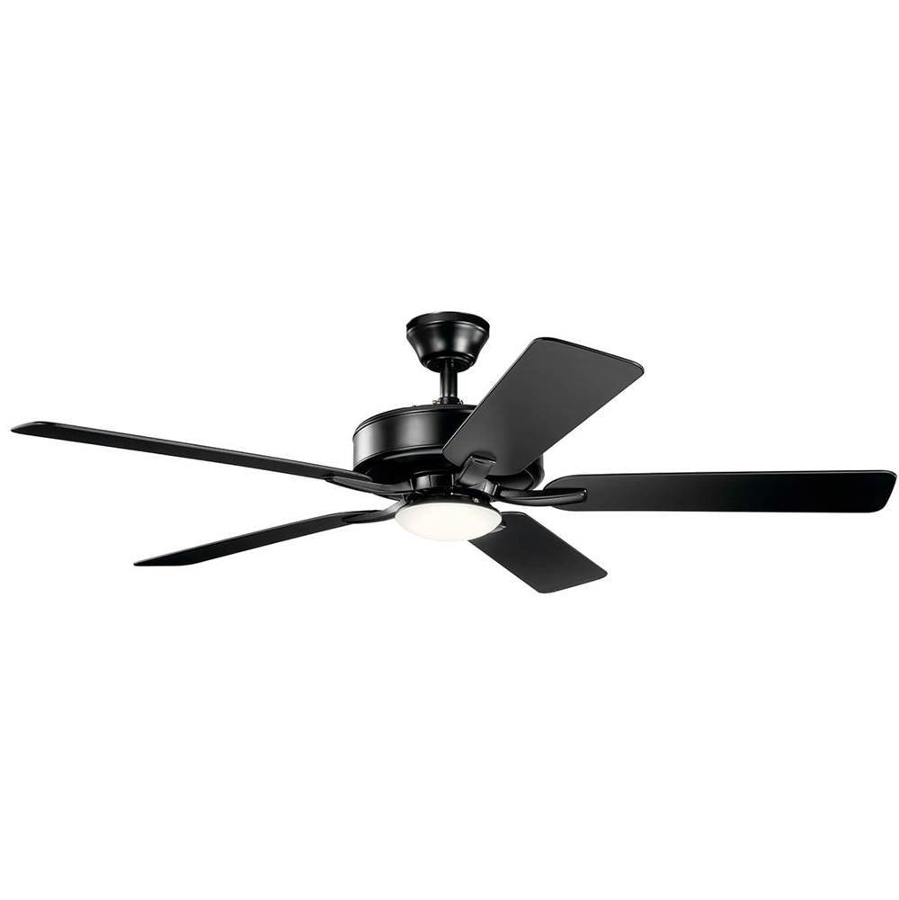 KICHLER 330019SBK 52" Basics Pro Designer LED Fan Satin Black