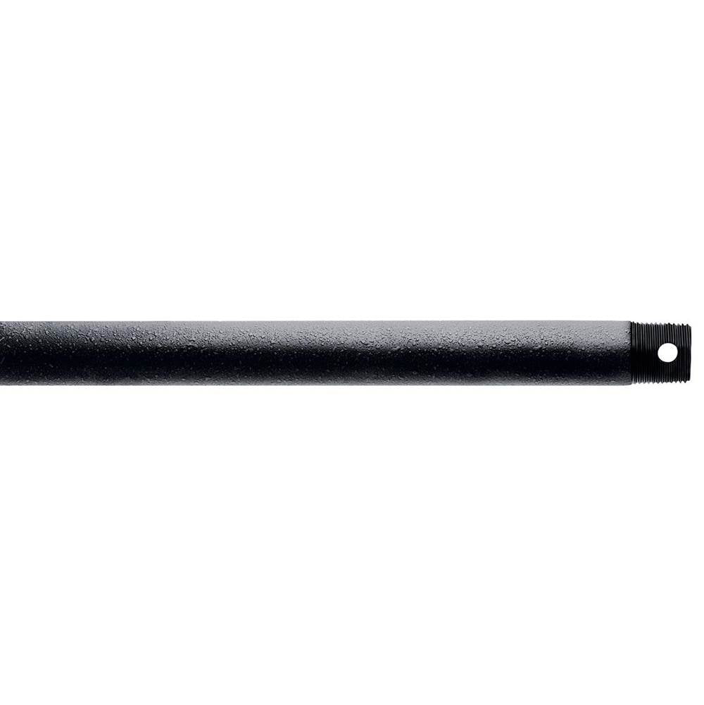 KICHLER 360000DBK Dual Threaded 12" Downrod Distressed Black