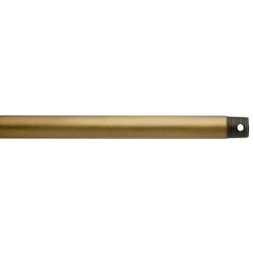 KICHLER 360006NBR Dual Threaded 72" Downrod Natural Brass