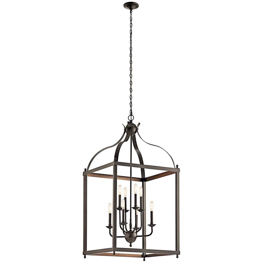 KICHLER 42591OZ Larkin 47.75" 8 Light Pendant in Olde Bronze