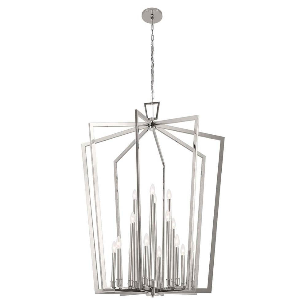 KICHLER 43499PN Abbotswell 49 Inch 16 Light Foyer Pendant in Polished Nickel
