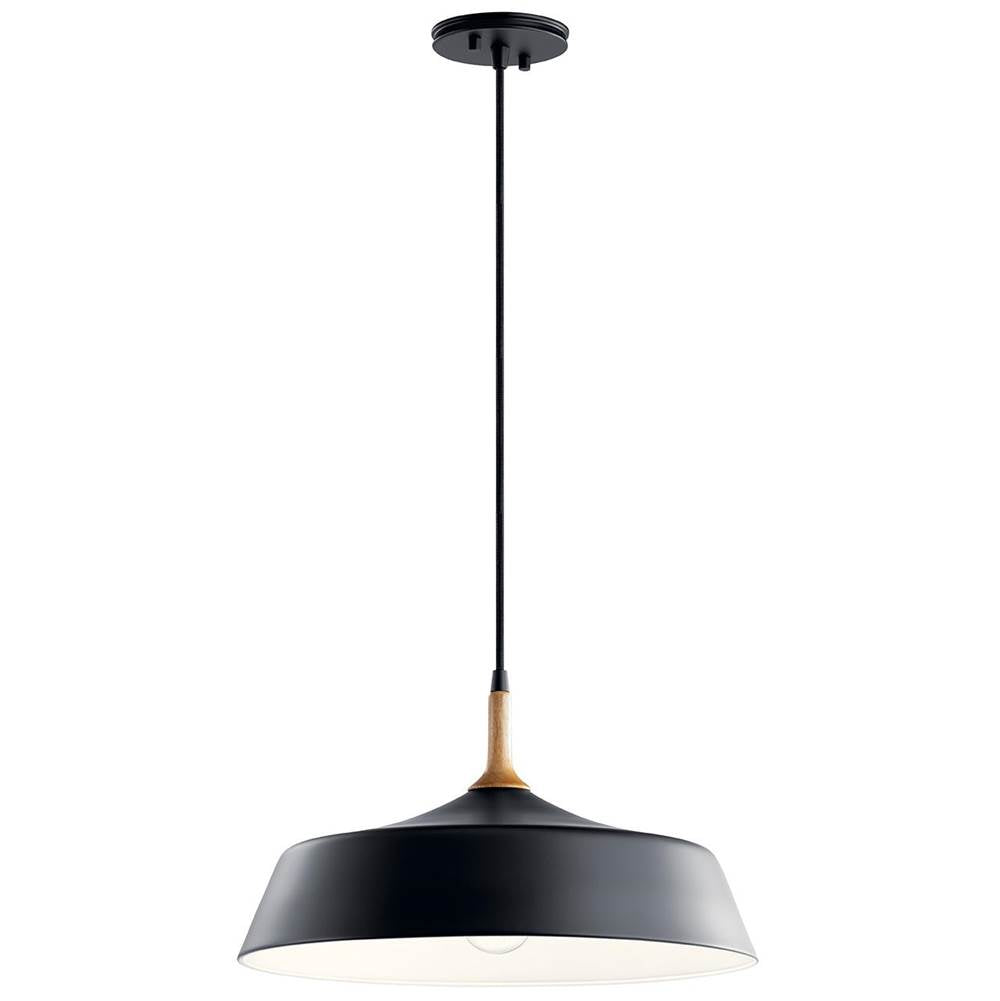 KICHLER 43683BK Danika 1 Light Pendant Black