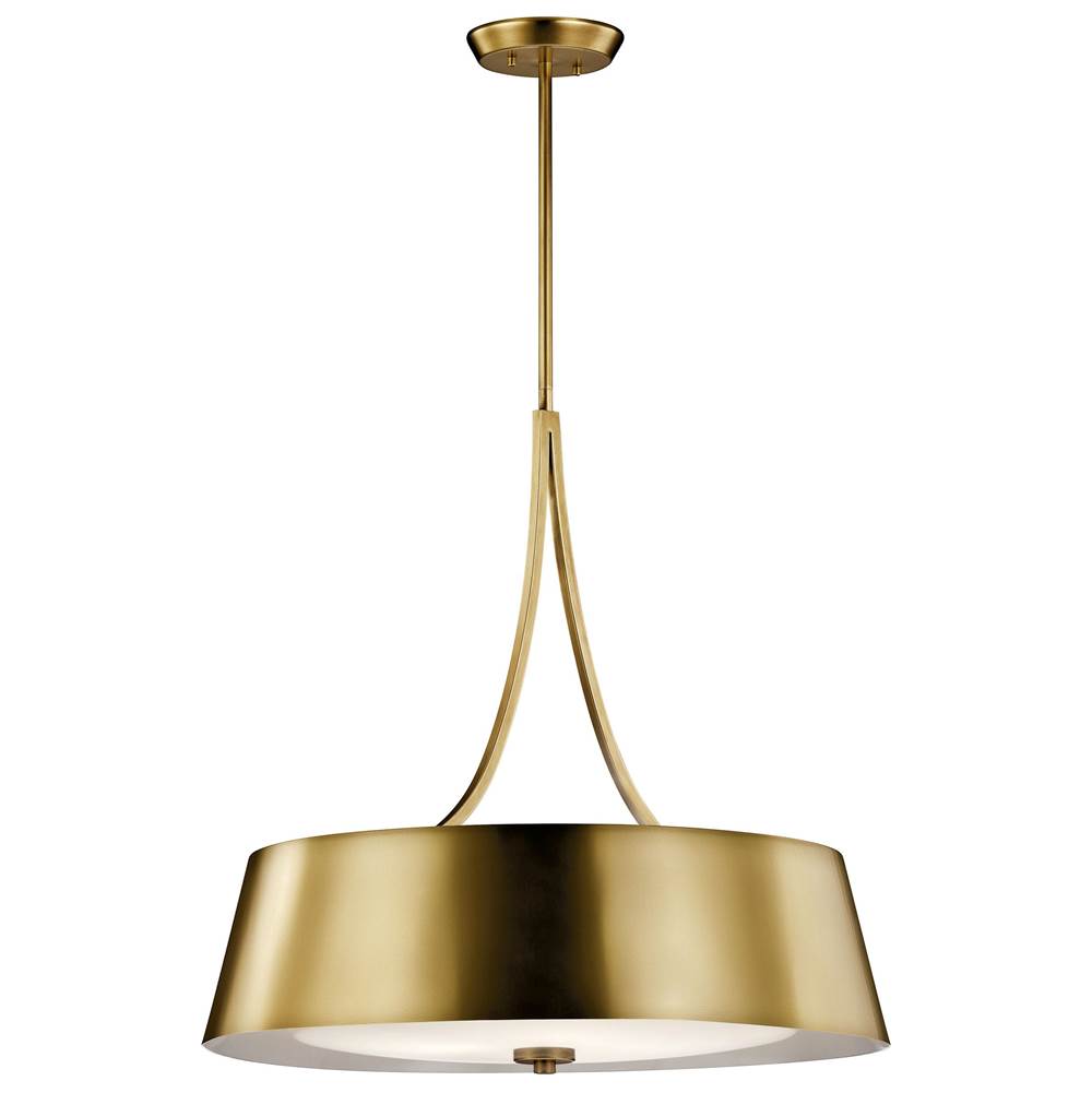 KICHLER 43742NBR Maclain 4 Light Round Pendant Natural Bronze