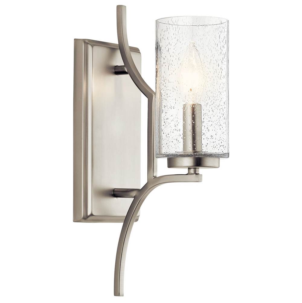 KICHLER 44070NI Vara 1 Light Wall Sconce Brushed Nickel