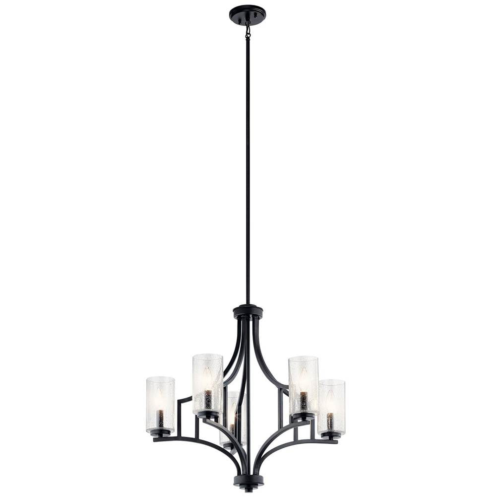KICHLER 44072DBK Vara 5 Light Chandelier Distressed Black