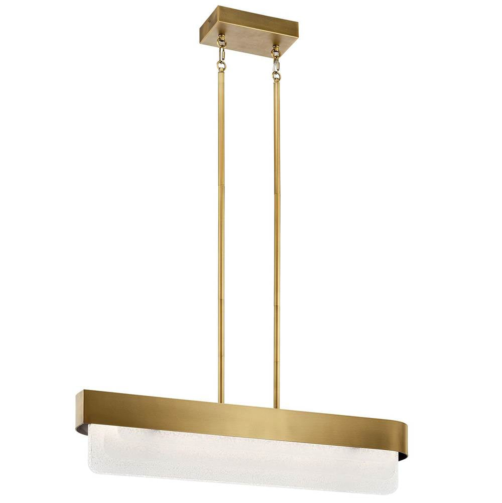 KICHLER 44160NBRLED Serene LED Linear Chandelier Natural Brass