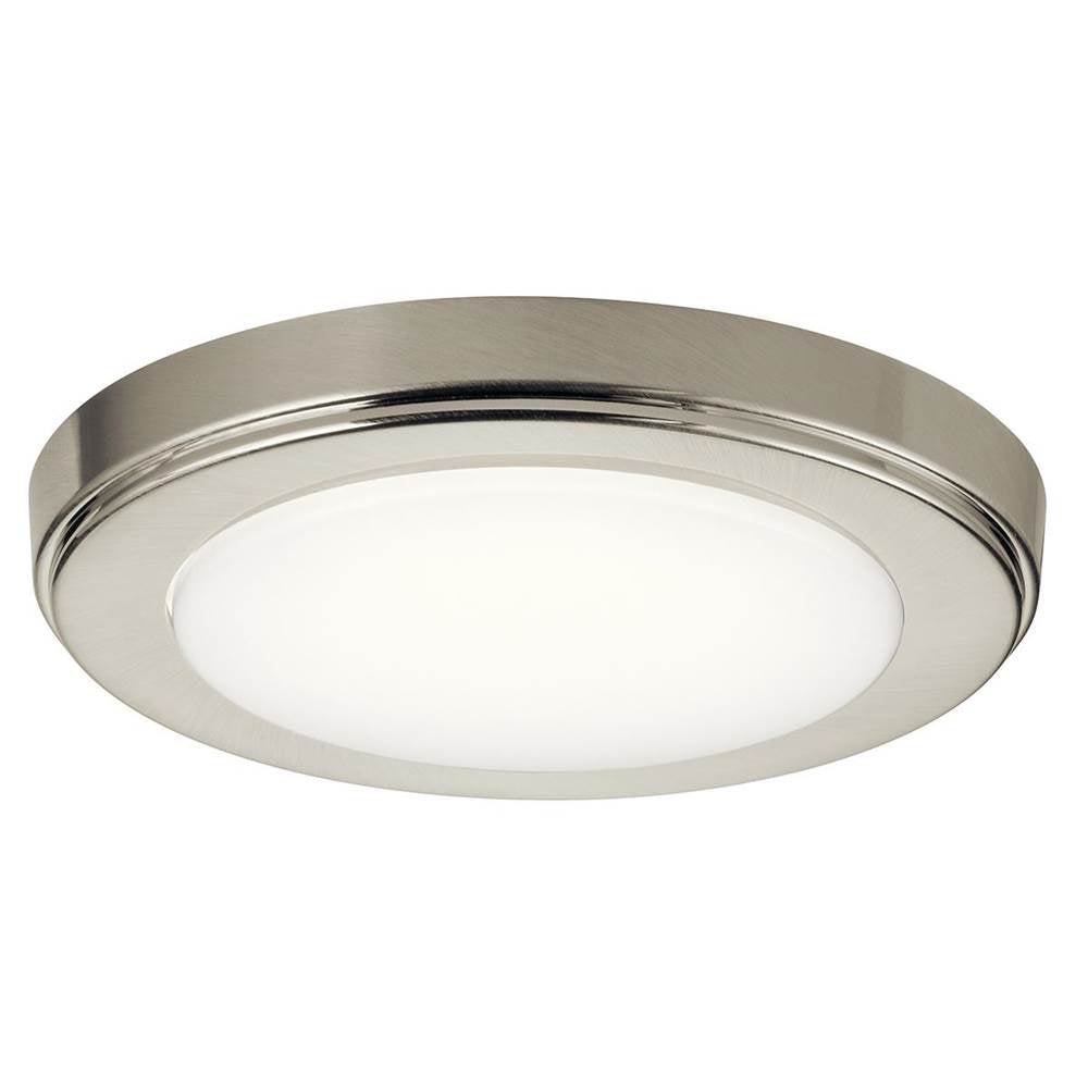 KICHLER 44244NILED30 Zeo 3000K LED 7" Round Flush Mount Brushed Nickel