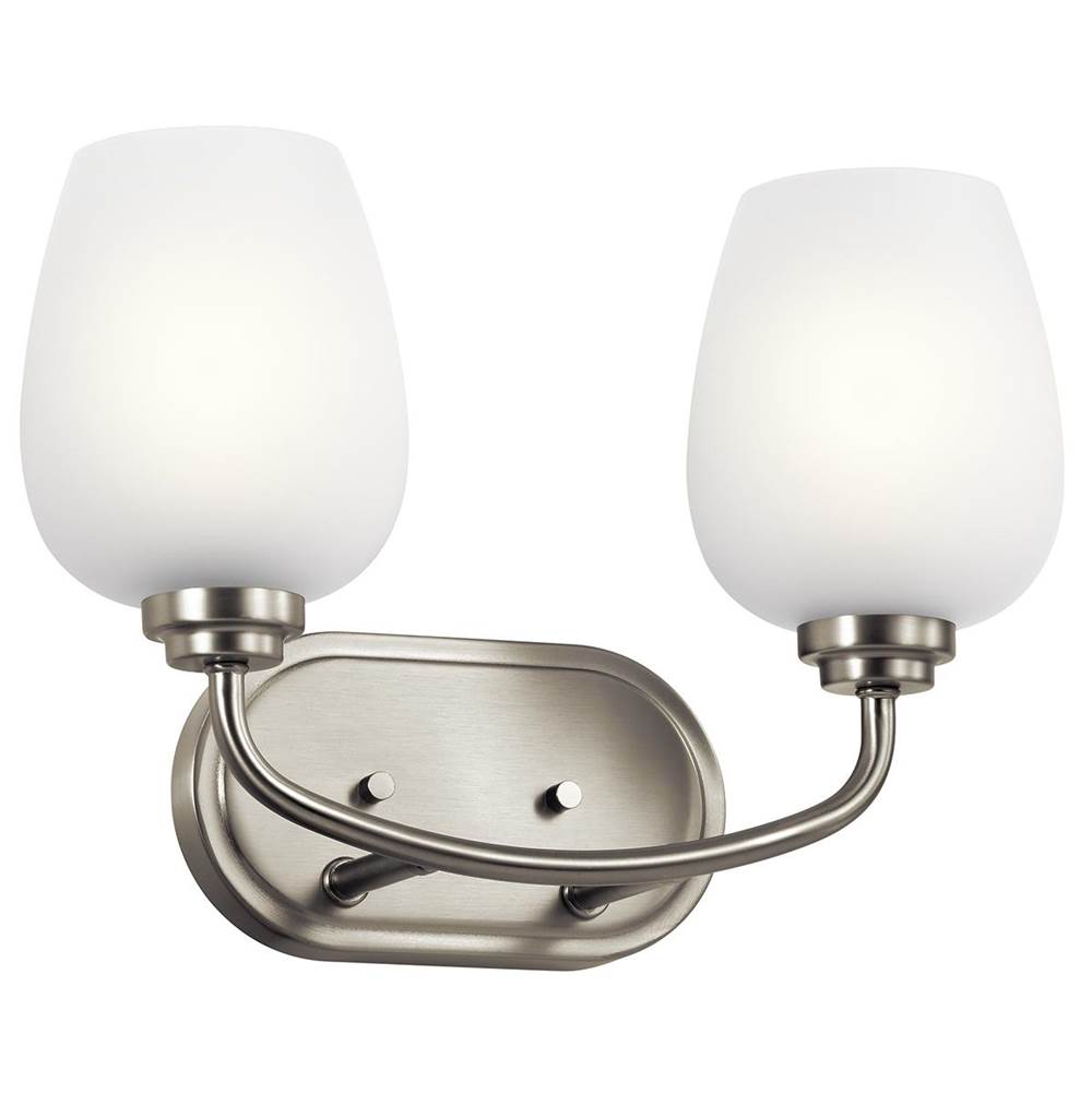 KICHLER 45128NI Valserrano 14.5" 2 Light Vanity Light Brushed Nickel