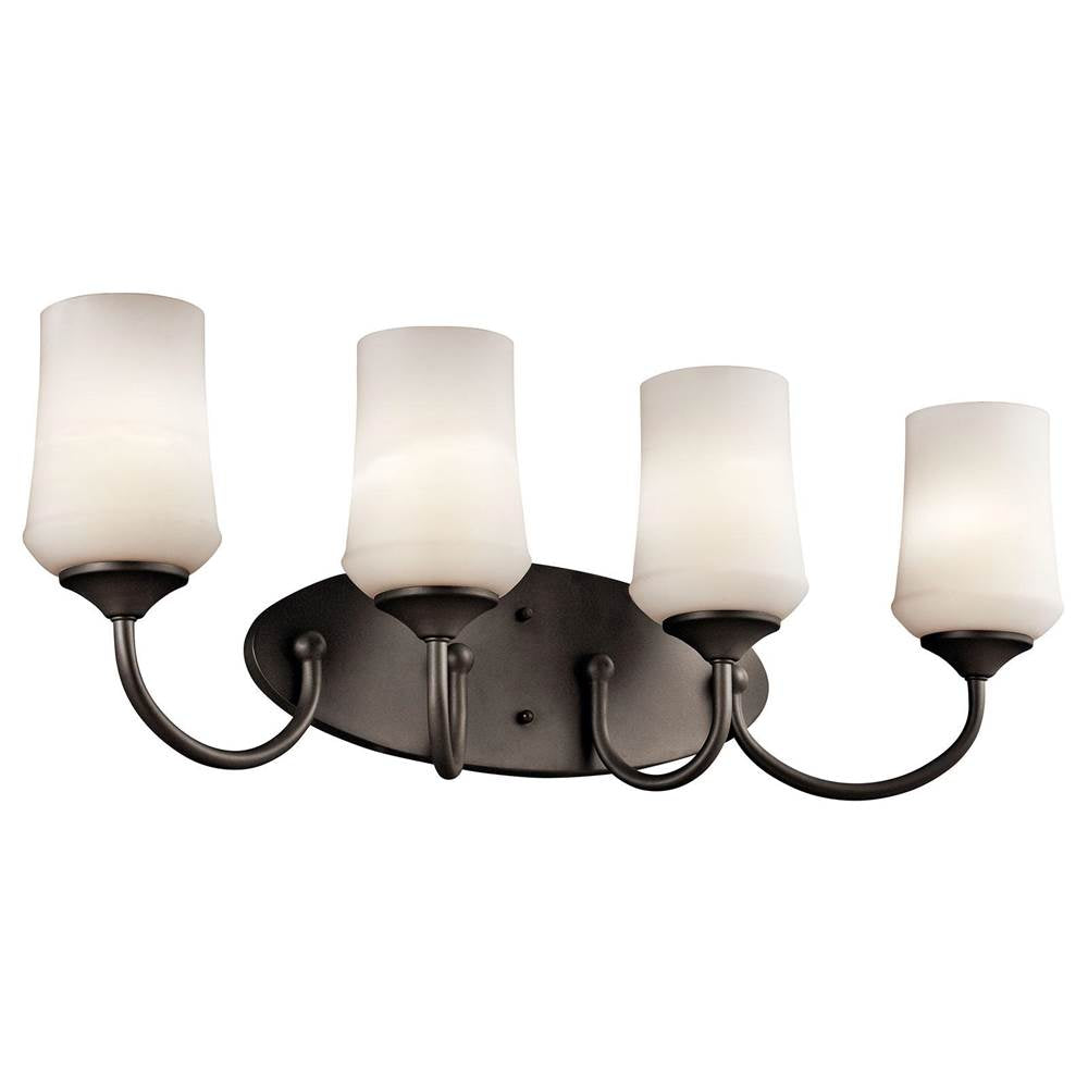 KICHLER 45571OZ Aubrey 4 Light Vanity Light Olde Bronze