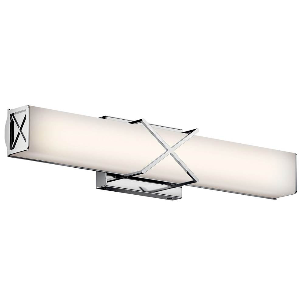 KICHLER 45657CHLED Trinsic 22" LED Vanity Light with Satin Etched White Glass in Chrome