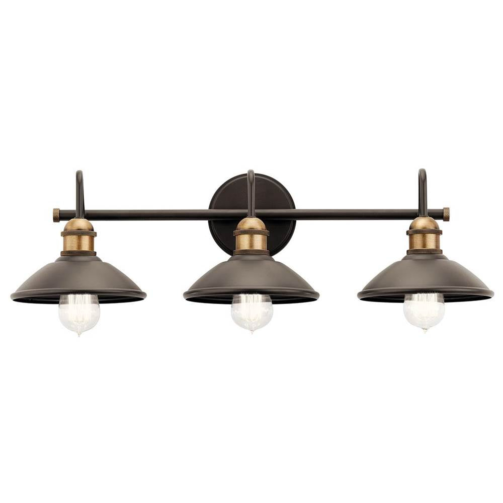 KICHLER 45945OZ Clyde 26.25" 3 Light Vanity Light in Olde Bronze