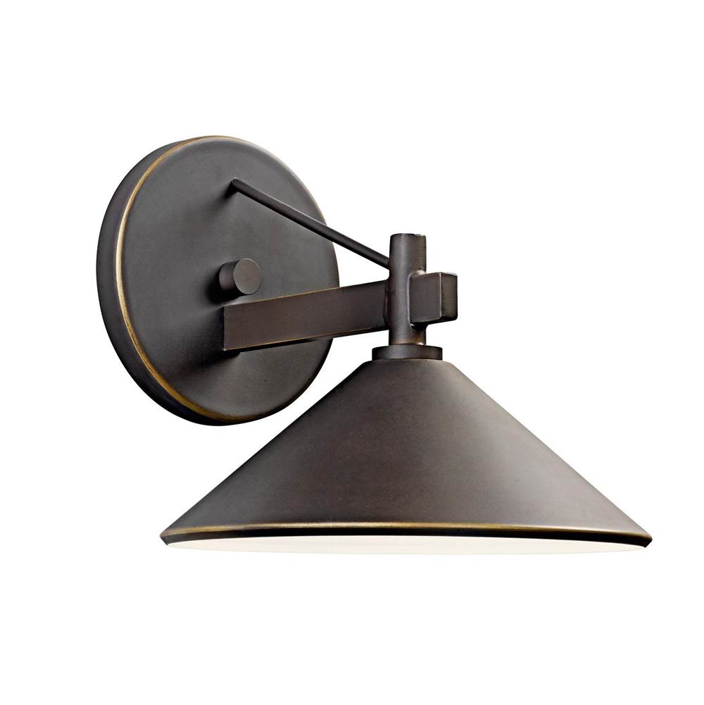 KICHLER 49059OZ Ripley 7.5" 1 Light Outdoor Wall Light in Olde Bronze