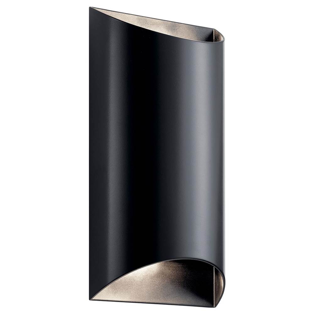 KICHLER 49279BKLED Wesley 2 Light LED Wall Light Architectural Black
