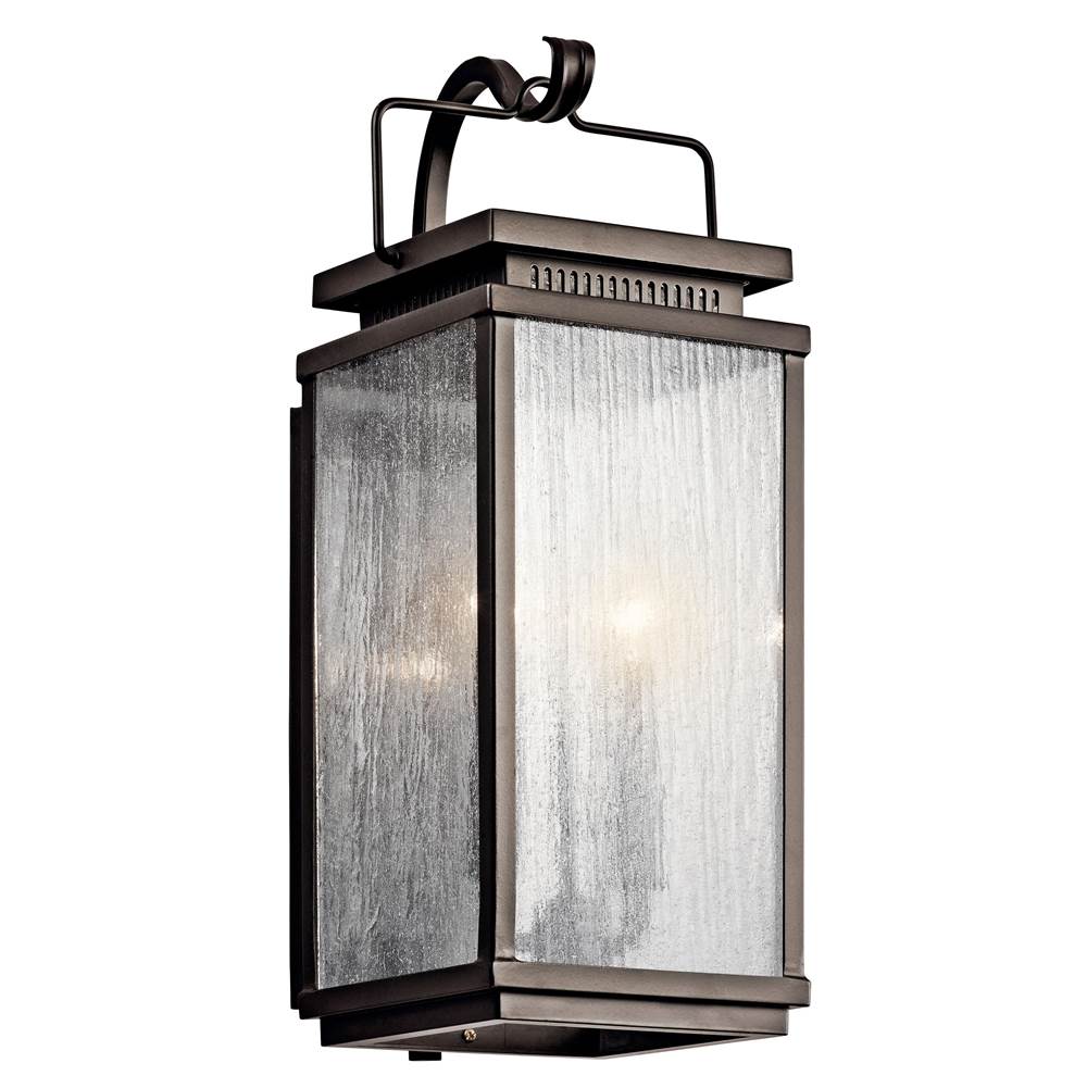 KICHLER 49385OZ Manningham 18.75" 2 Light Outdoor Wall Light in Olde Bronze