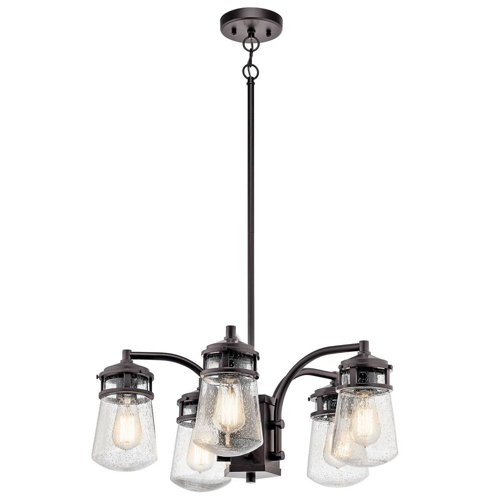 KICHLER 49498AZ Lyndon 5 Light Chandelier Architectural Bronze