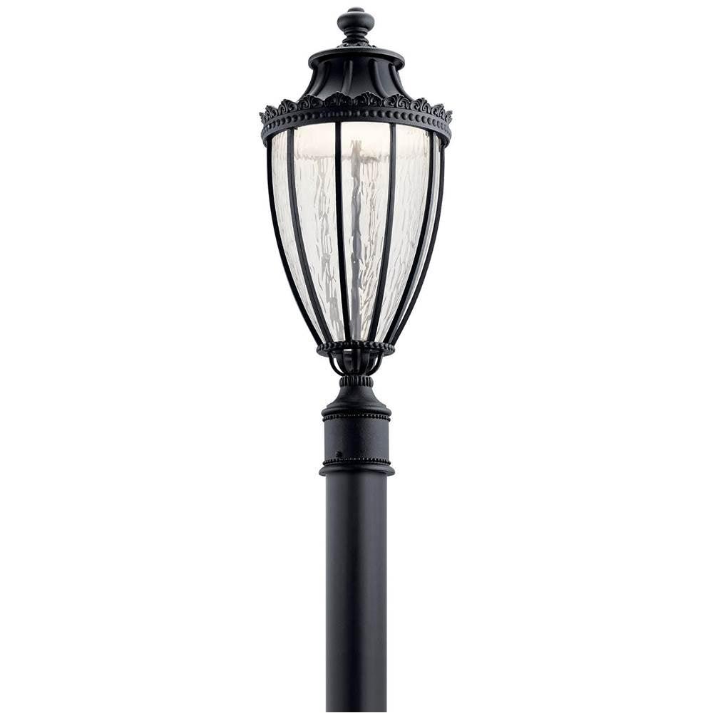 KICHLER 49756BKTLED Wakefield 1 Light LED Post Light Textured Black