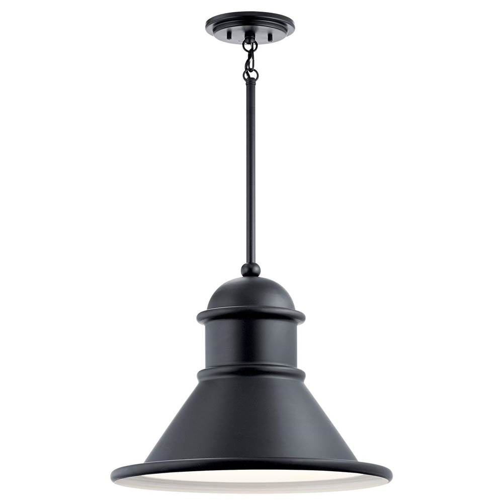 KICHLER 49777BK Northland 1 Light Pendant Black