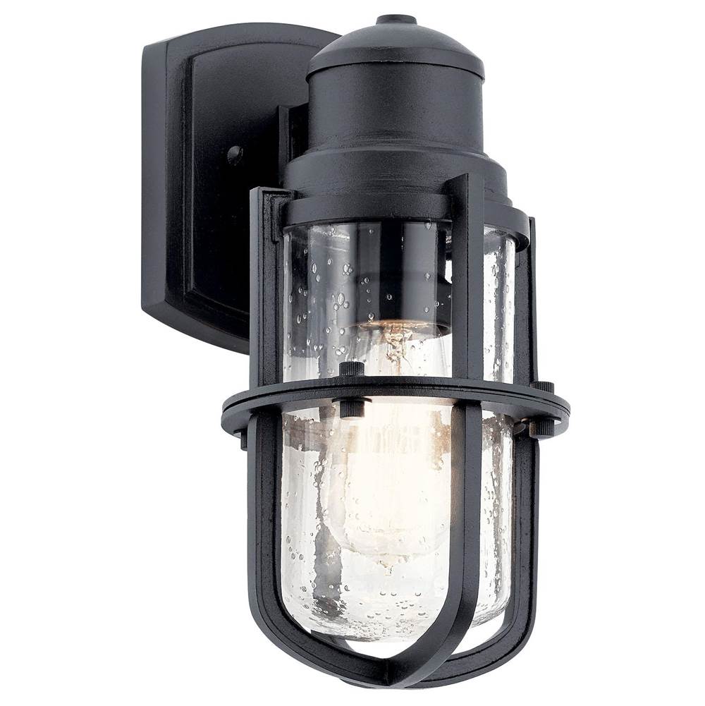KICHLER 49857BKT Suri 11" 1 Light Wall Lantern Textured Black