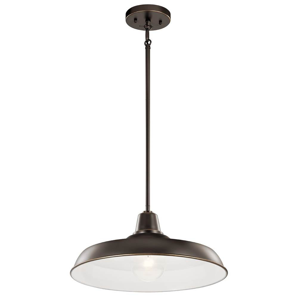 KICHLER 49993OZ Pier 1 Light 16" Convertible Pendant Olde Bronze