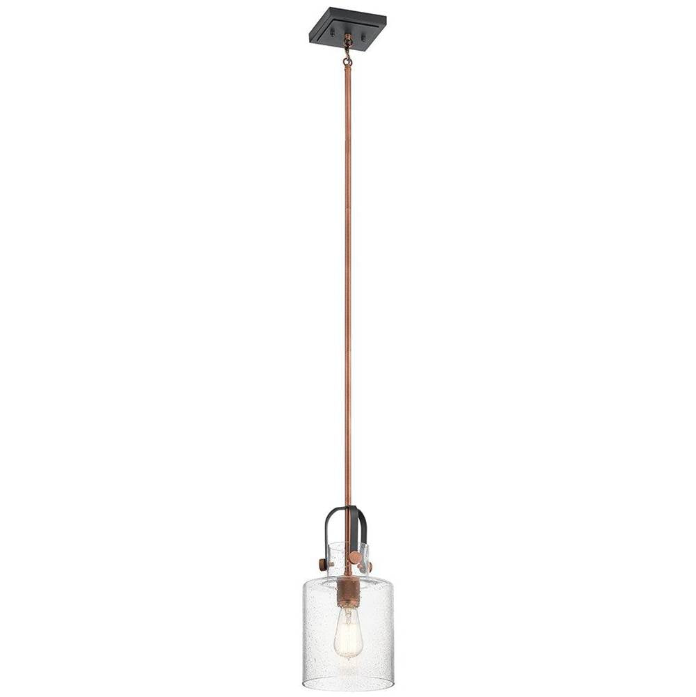 KICHLER 52035ACO Kitner 7" 1 Light Pendant Antique Copper