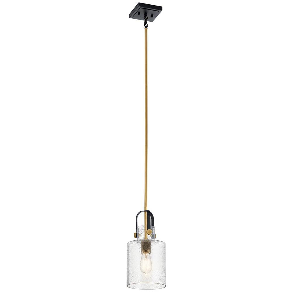 KICHLER 52035NBR Kitner 7" 1 Light Pendant Natural Brass