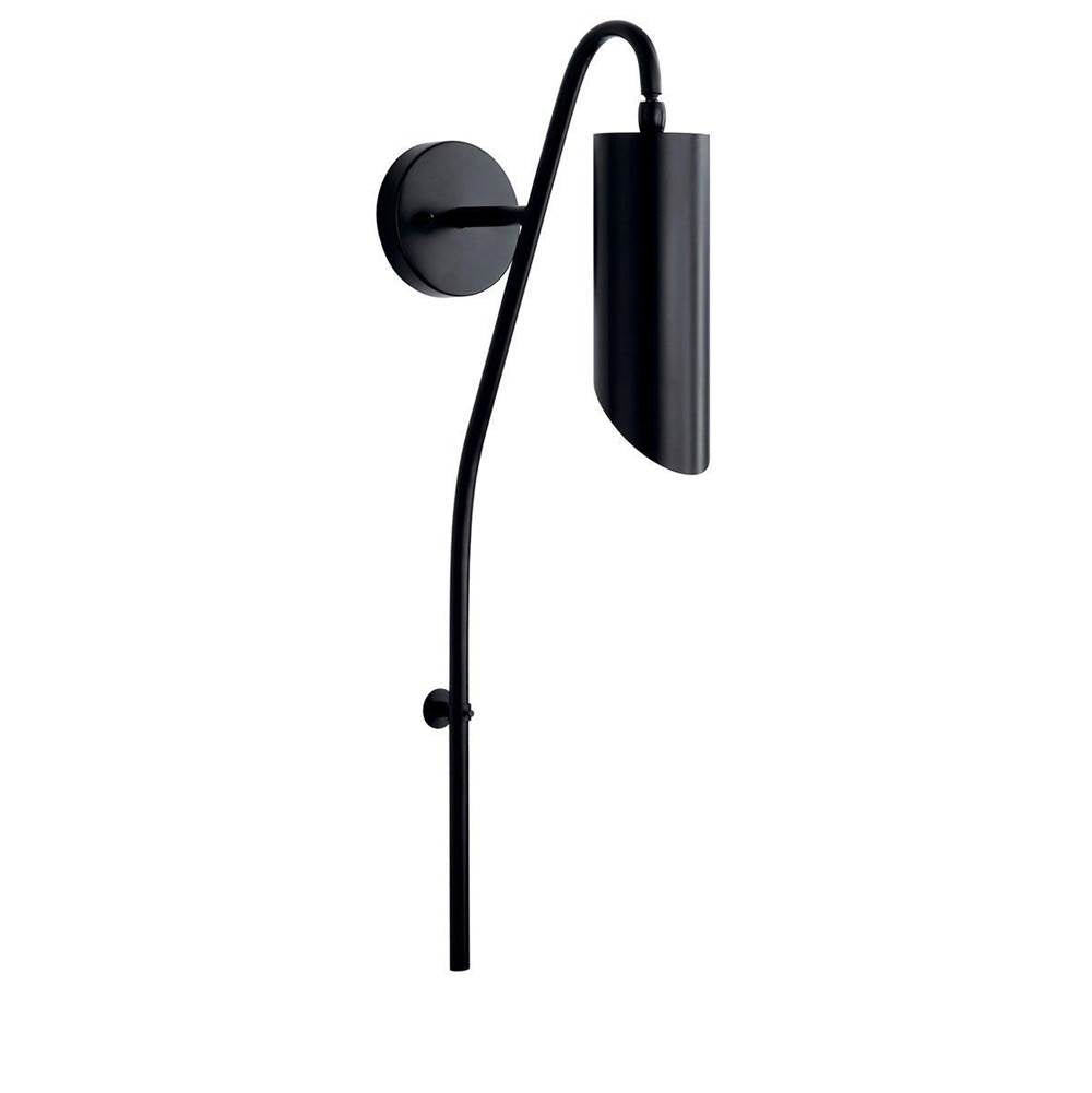 KICHLER 52165BK Trentino 1 Light Wall Sconce Black