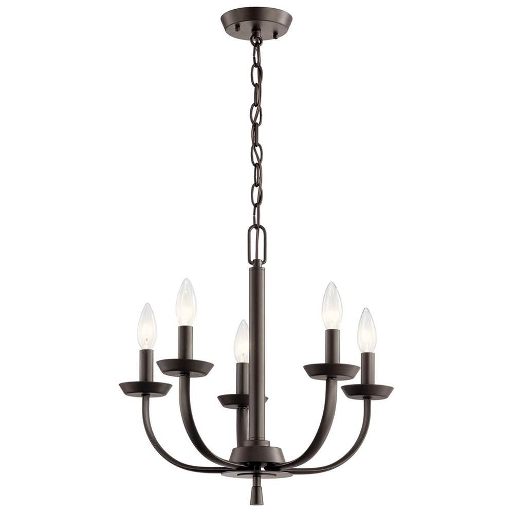 KICHLER 52385OZ Kennewick 5 Light Chandelier Olde Bronze