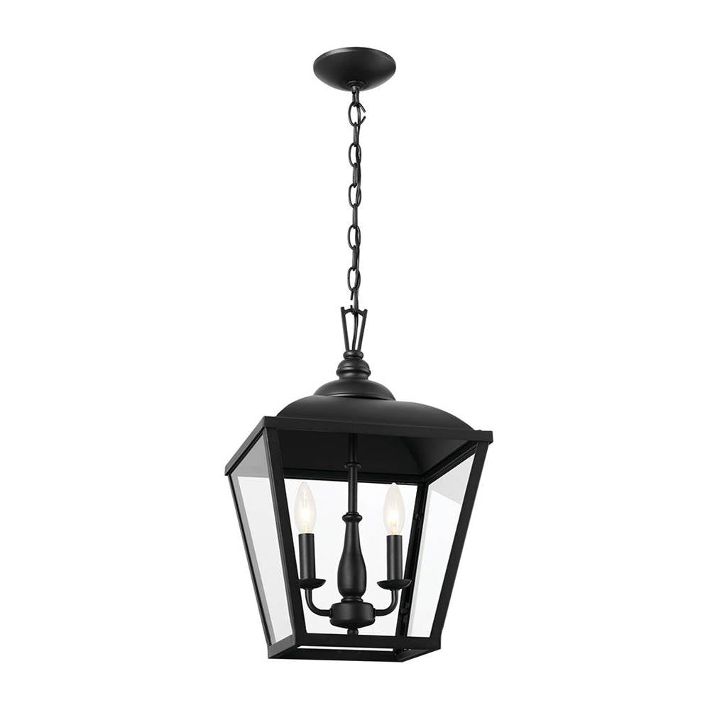 KICHLER 52474BKT Gentle Hill 19" 2 Light Pendant Textured Black