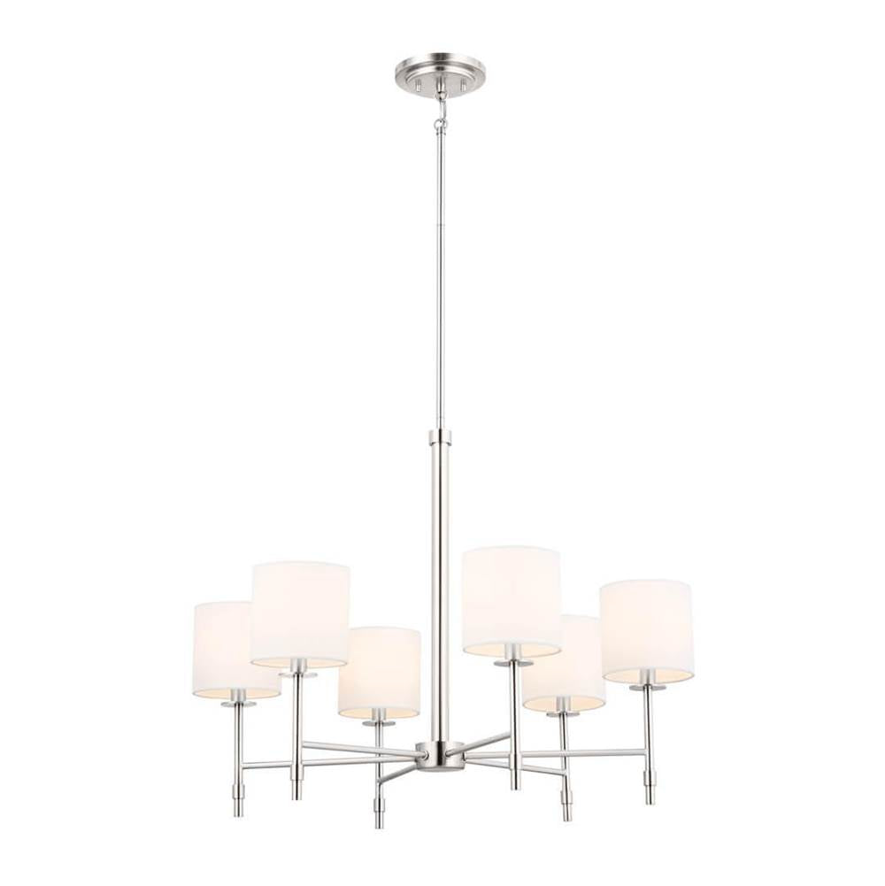 KICHLER 52500PN Ali Chandelier 6 Light - Polished Nickel