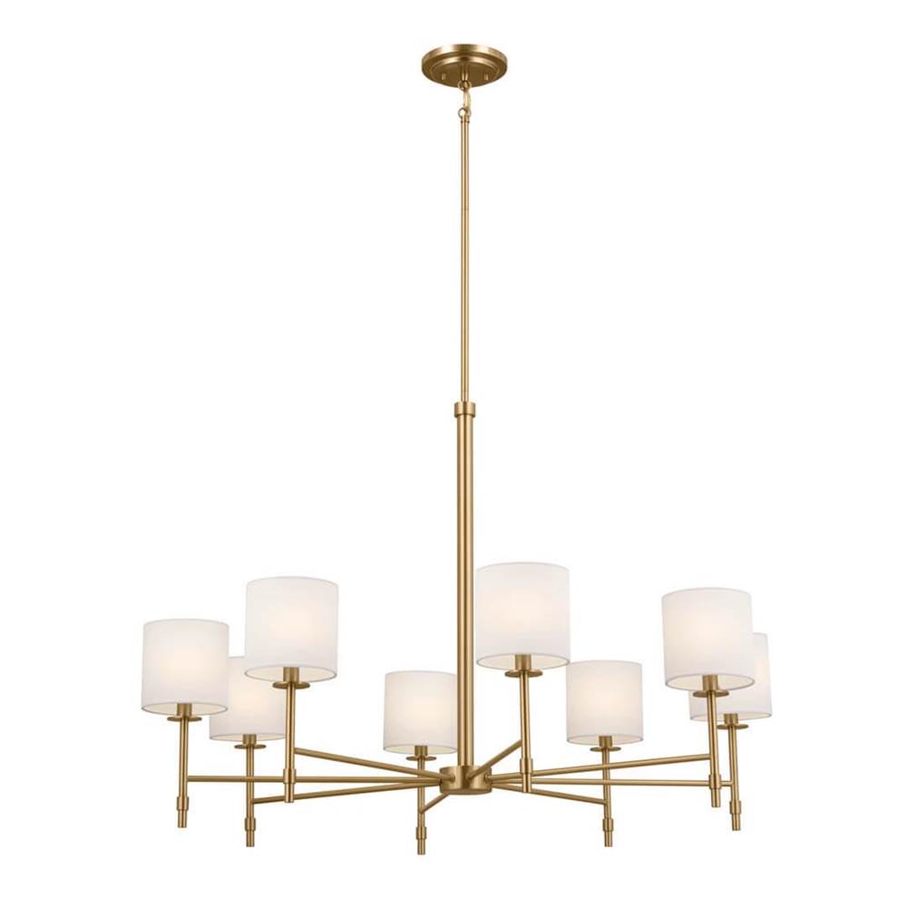 KICHLER 52502BNB Ali Chandelier 8 Light - Brushed Natural Brass
