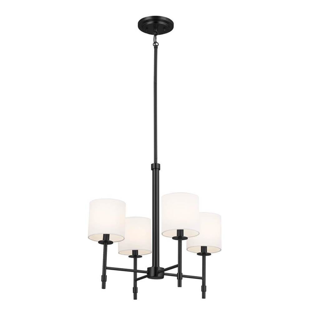 KICHLER 52504BK Ali Mini Chandelier 4 Light - Black