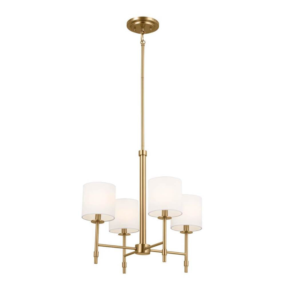 KICHLER 52504BNB Ali Mini Chandelier 4 Light - Brushed Natural Brass
