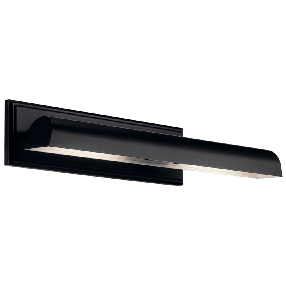 KICHLER 52686BK Carston 24 Inch 2 Light LED Picture Light in Black with White Interior