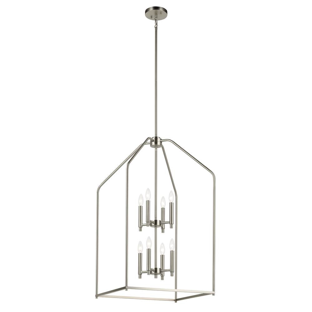 KICHLER 52723NI Madden 36" 8 Light Foyer Pendant in Brushed Nickel