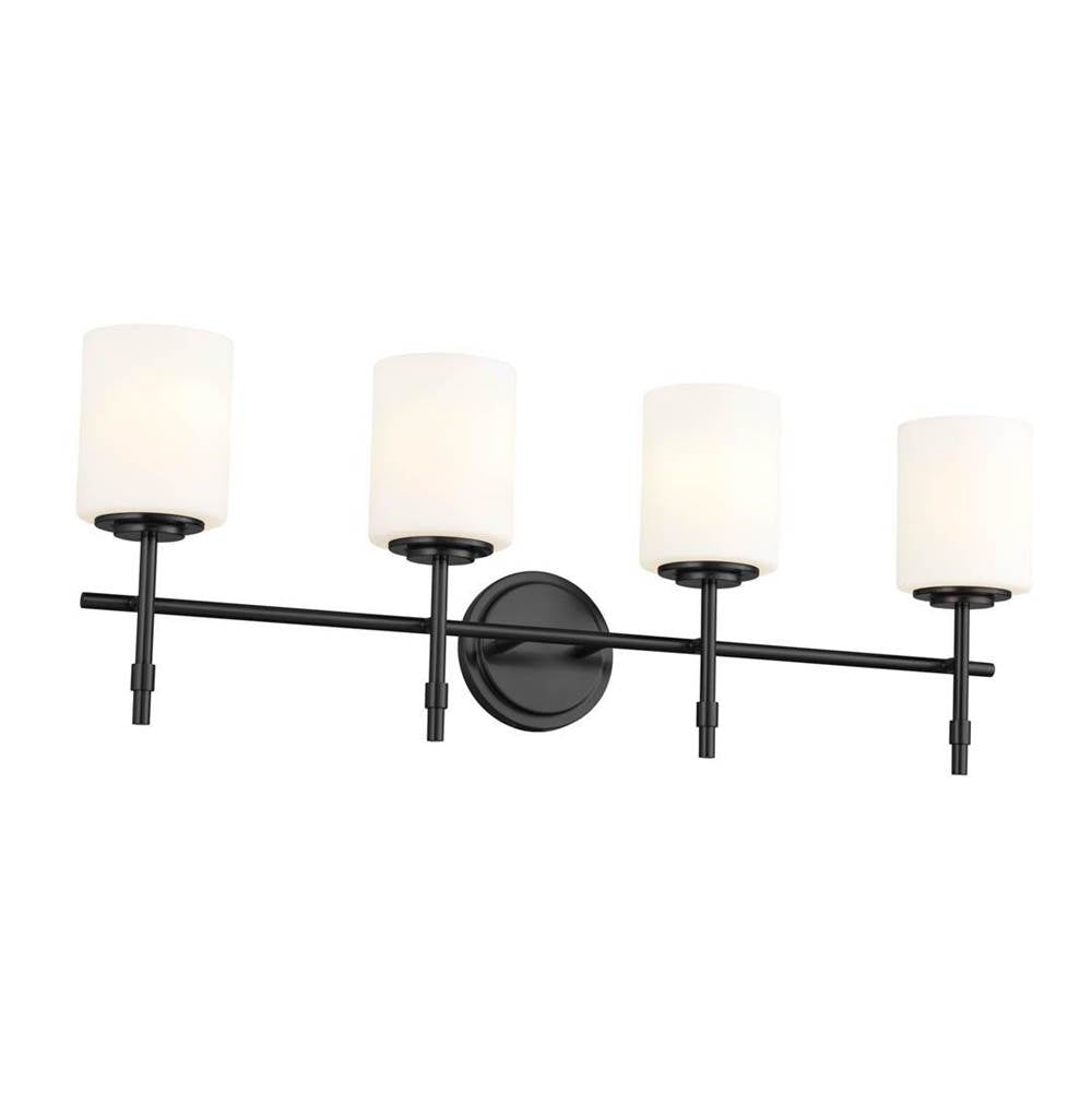 KICHLER 55143BK Ali Bath 4 Light - Black