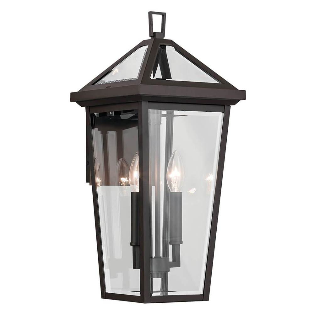 KICHLER 59126OZ Regence 19.25 inch 2 Light Outdoor Wall Light with Clear Glass in Olde Bronze