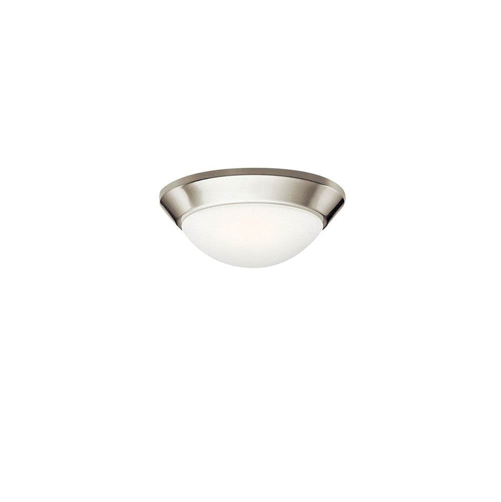 KICHLER 8880NI Ceiling Space 10" 1 Light Flush Mount Brushed Nickel