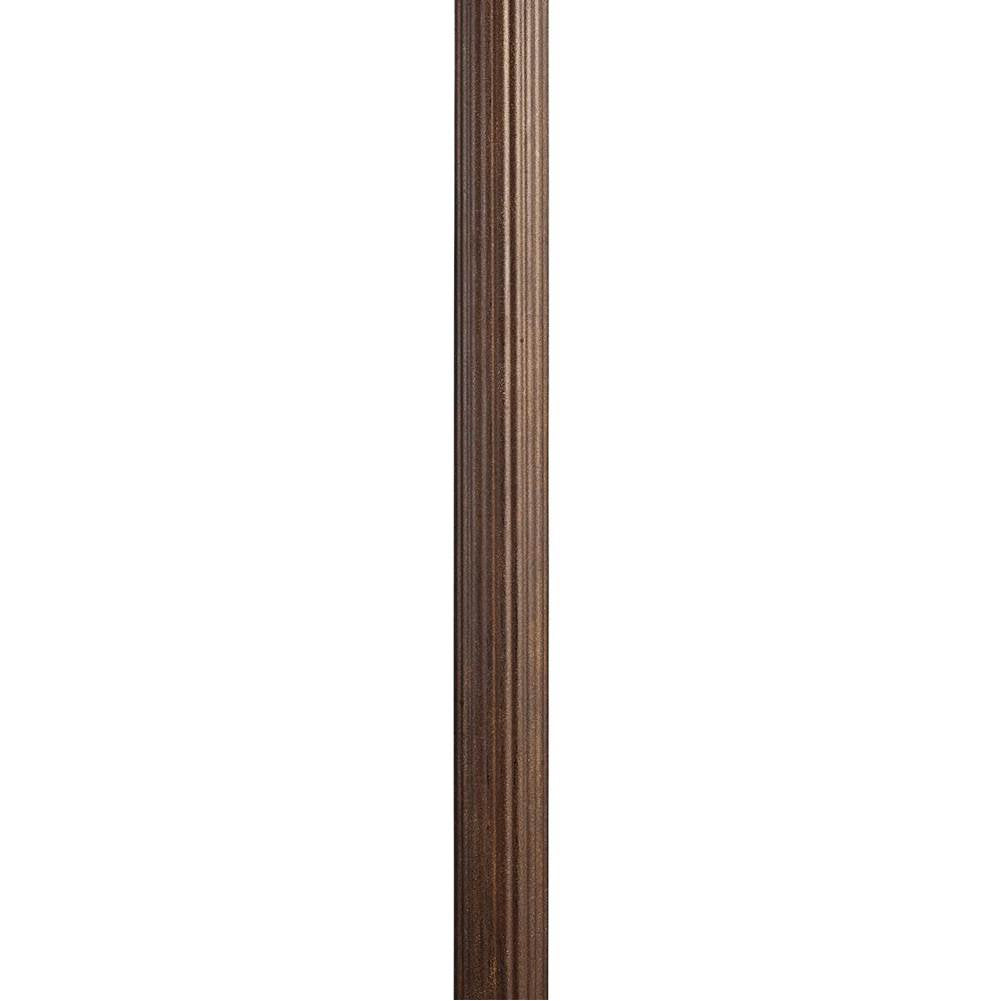 KICHLER 9595BST 3" x 84" Direct Burial Fluted Post Brownstone