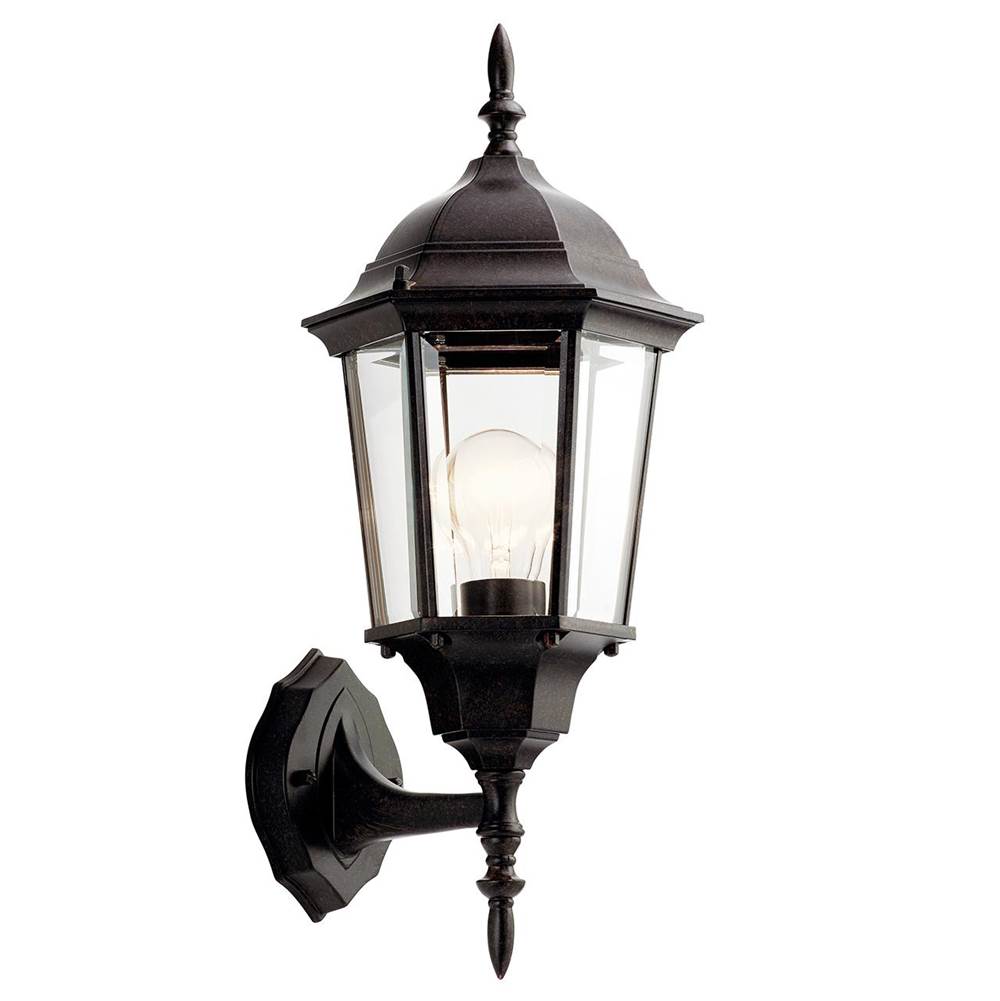 KICHLER 9653TZ Madison 20 inch 1 Light Outdoor Wall Light with Clear Beveled Glass in Tannery Bronze