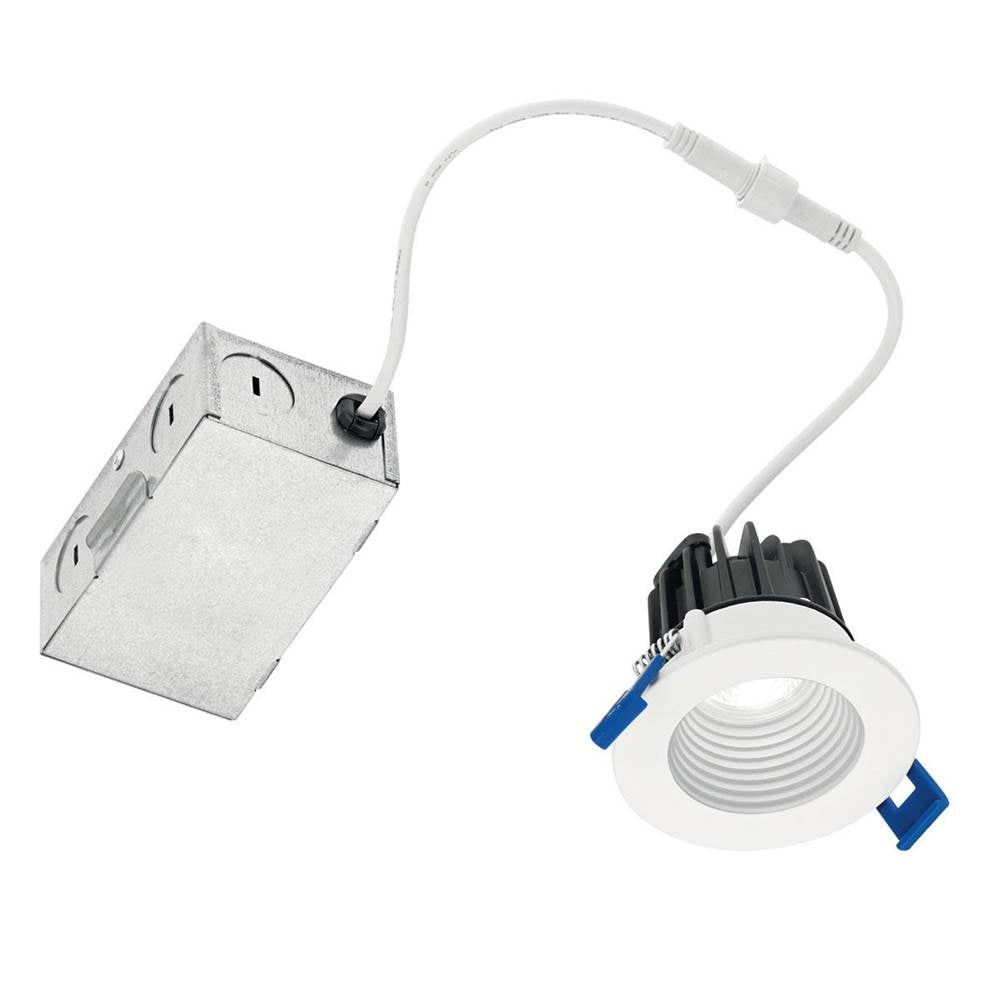 KICHLER DLMN02R3090WHT Direct-to-Ceiling 2 inch Round Mini Recessed 30K Downlight in White