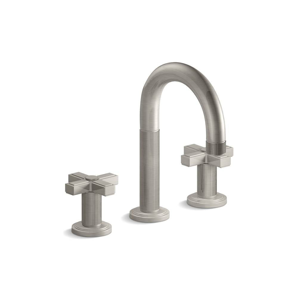 KALLISTA Vir Stil P24132-CR-AG Vir Stil® Sink Faucet, Cross Handles - Brushed Nickel