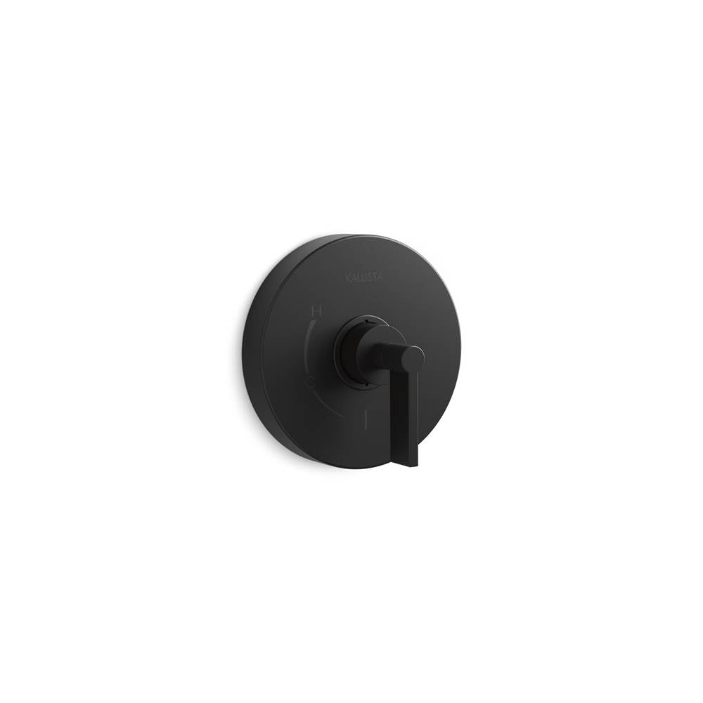 KALLISTA P24415-LV-BL One Pb Shower Trim W/O Divrt, Lever Hdl - Matte Black