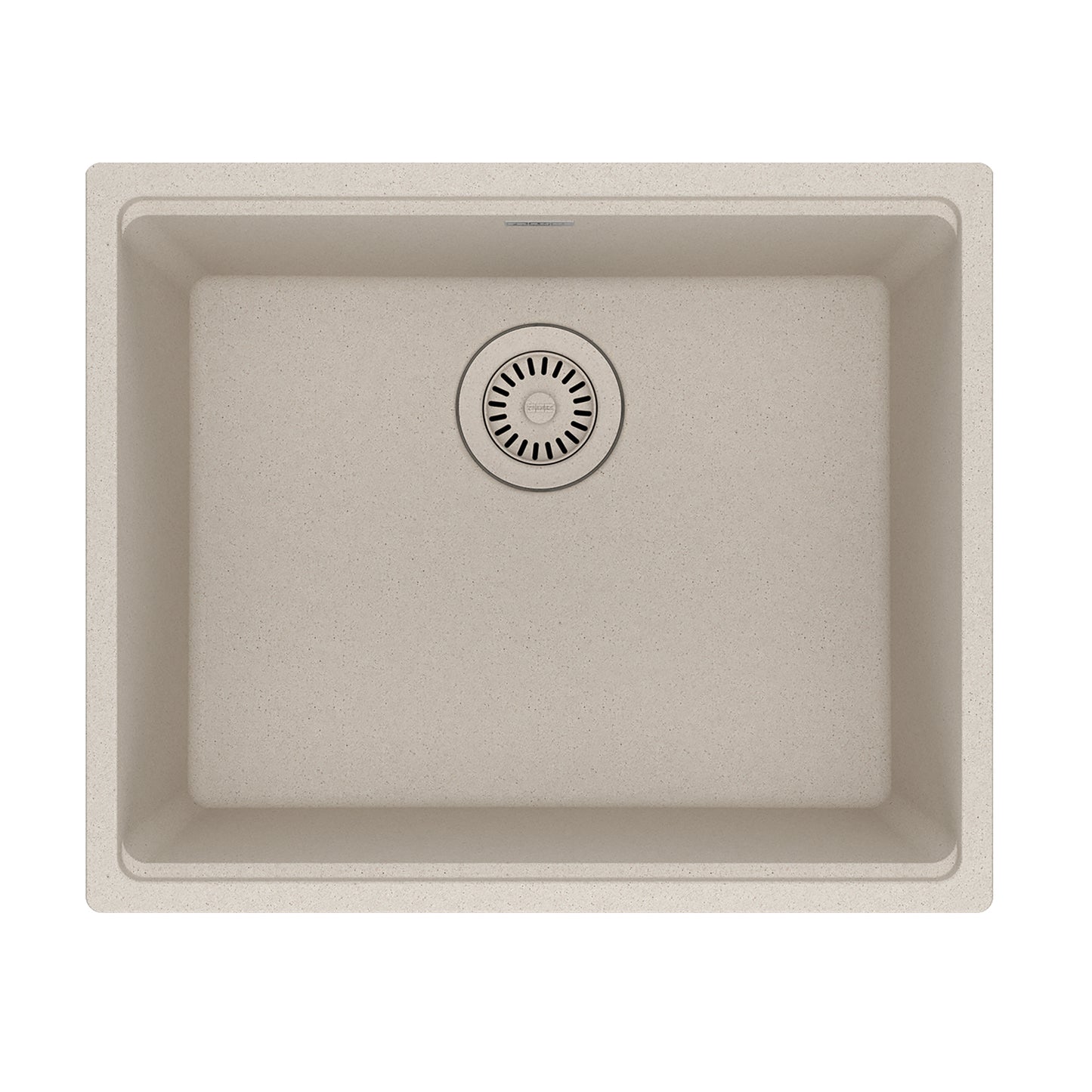FRANKE MAG11020-CHA Maris Undermount 21.7-in x 17.8-in Granite Single Bowl Kitchen Sink in Champagne