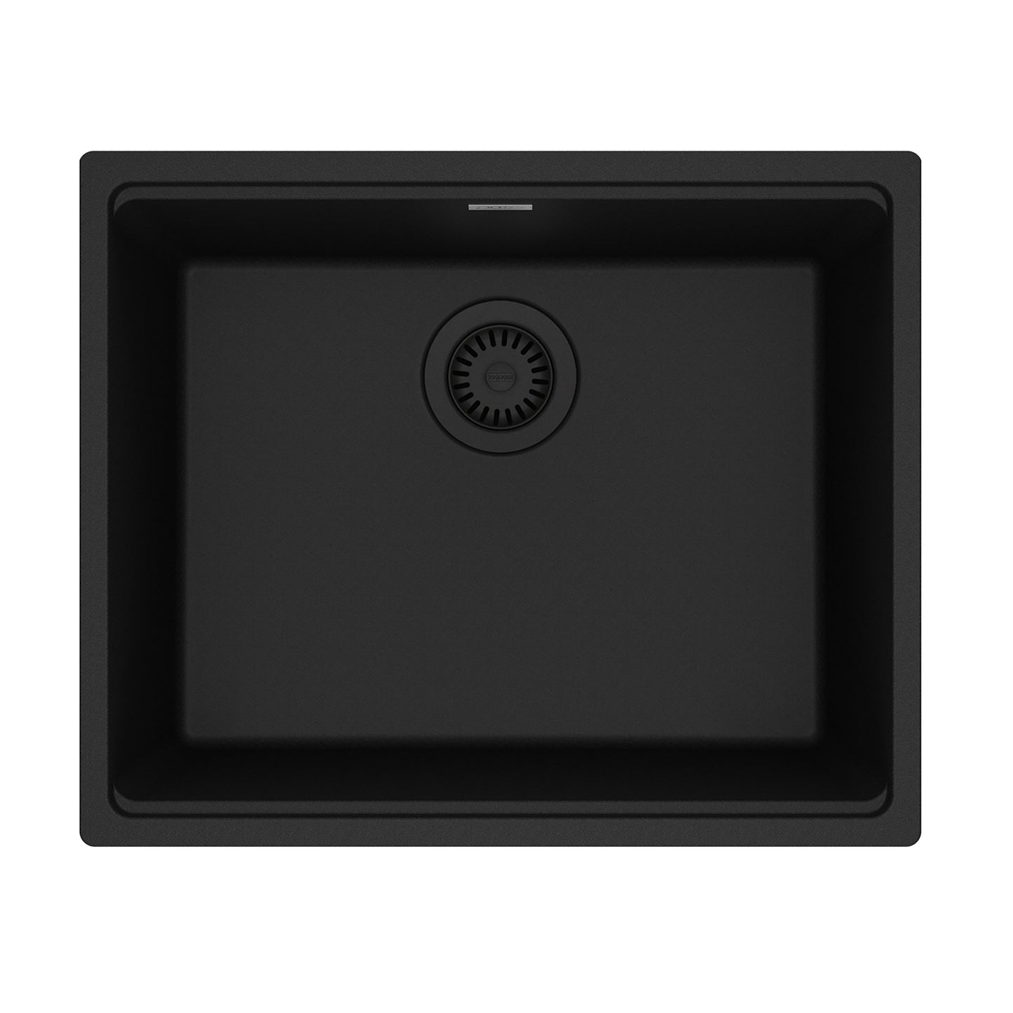 FRANKE MAG11020-MBK Maris Undermount 21.7-in x 17.8-in Granite Single Bowl Kitchen Sink in Matte Black