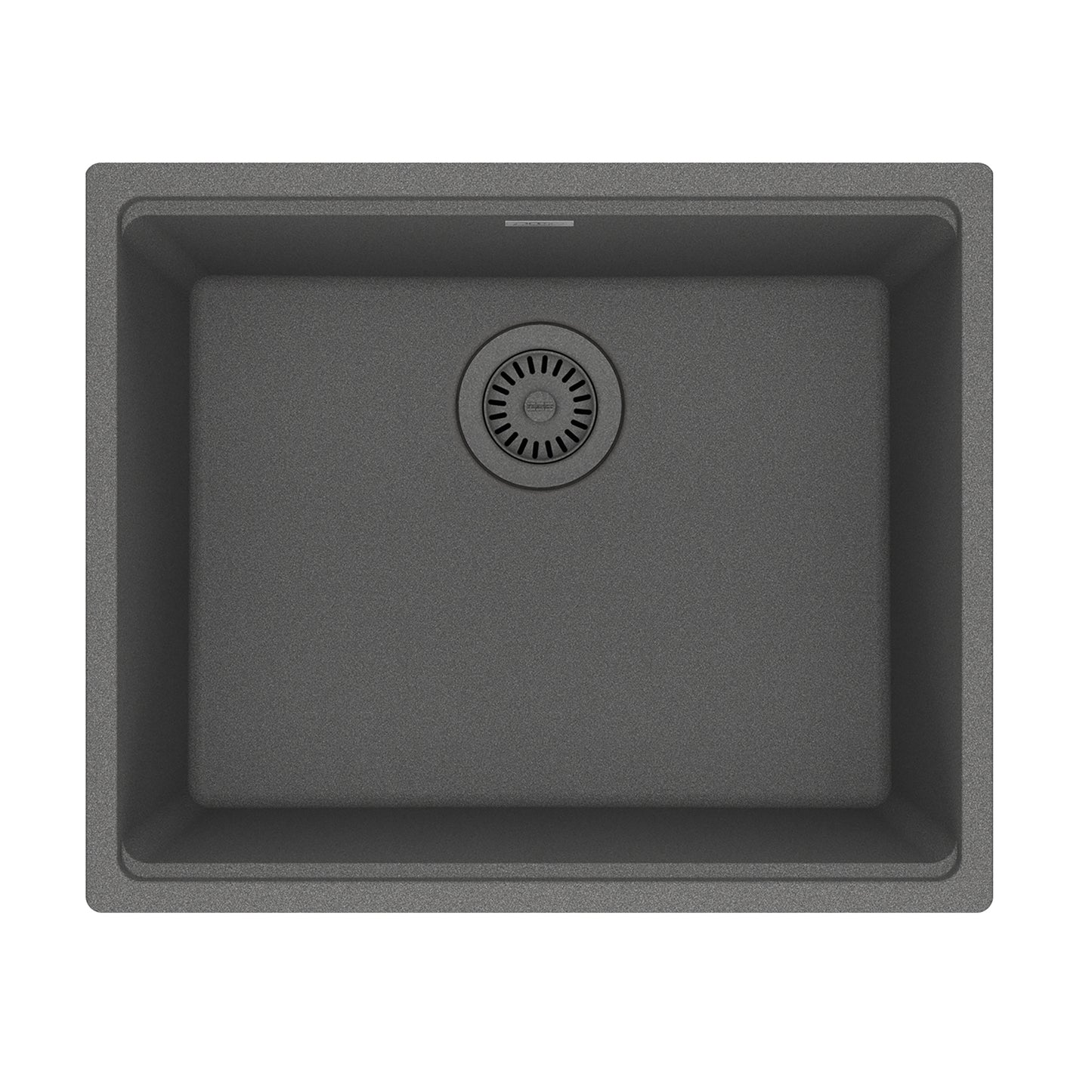 FRANKE MAG11020-SHG Maris Undermount 21.7-in x 17.8-in Granite Single Bowl Kitchen Sink in Stone Grey