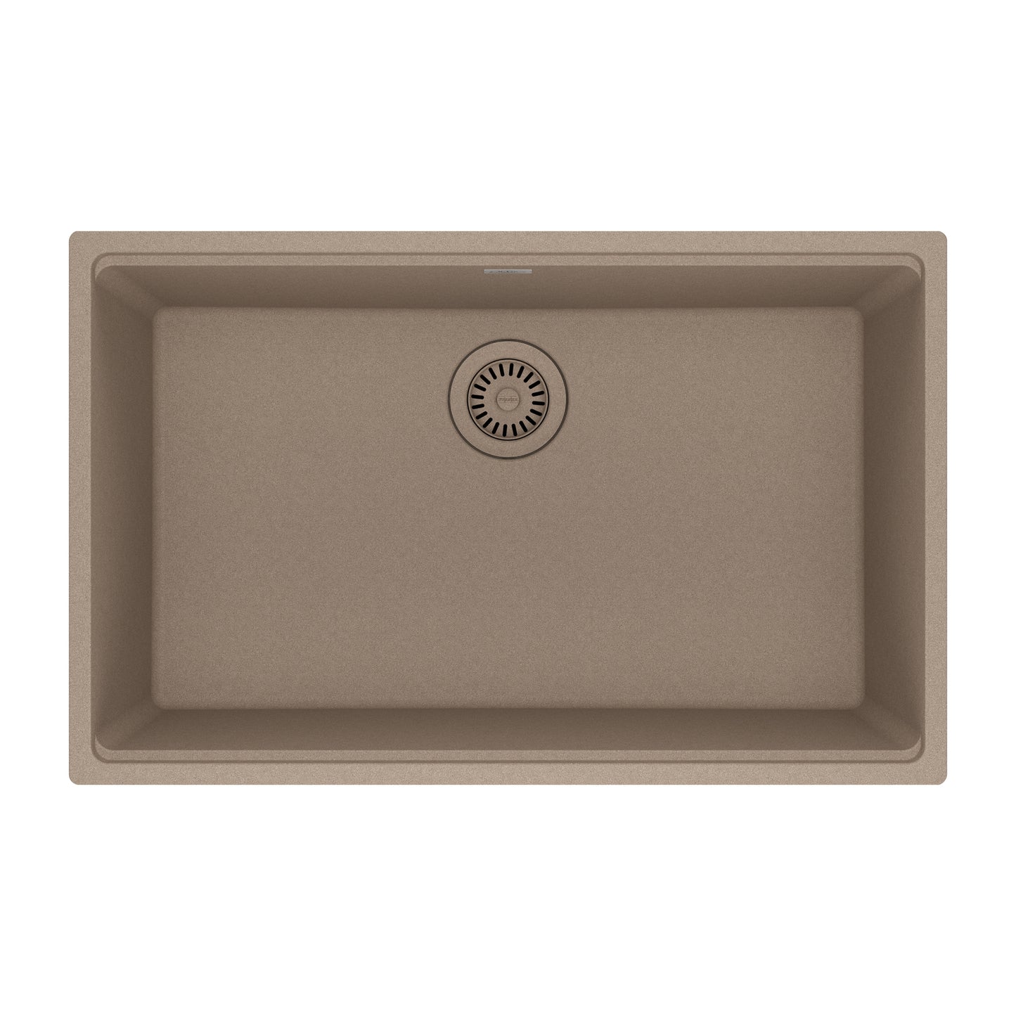 FRANKE MAG11028-OYS Maris Undermount 33-in x 22-in Granite Single Bowl Kitchen Sink in Oyster In Oyster