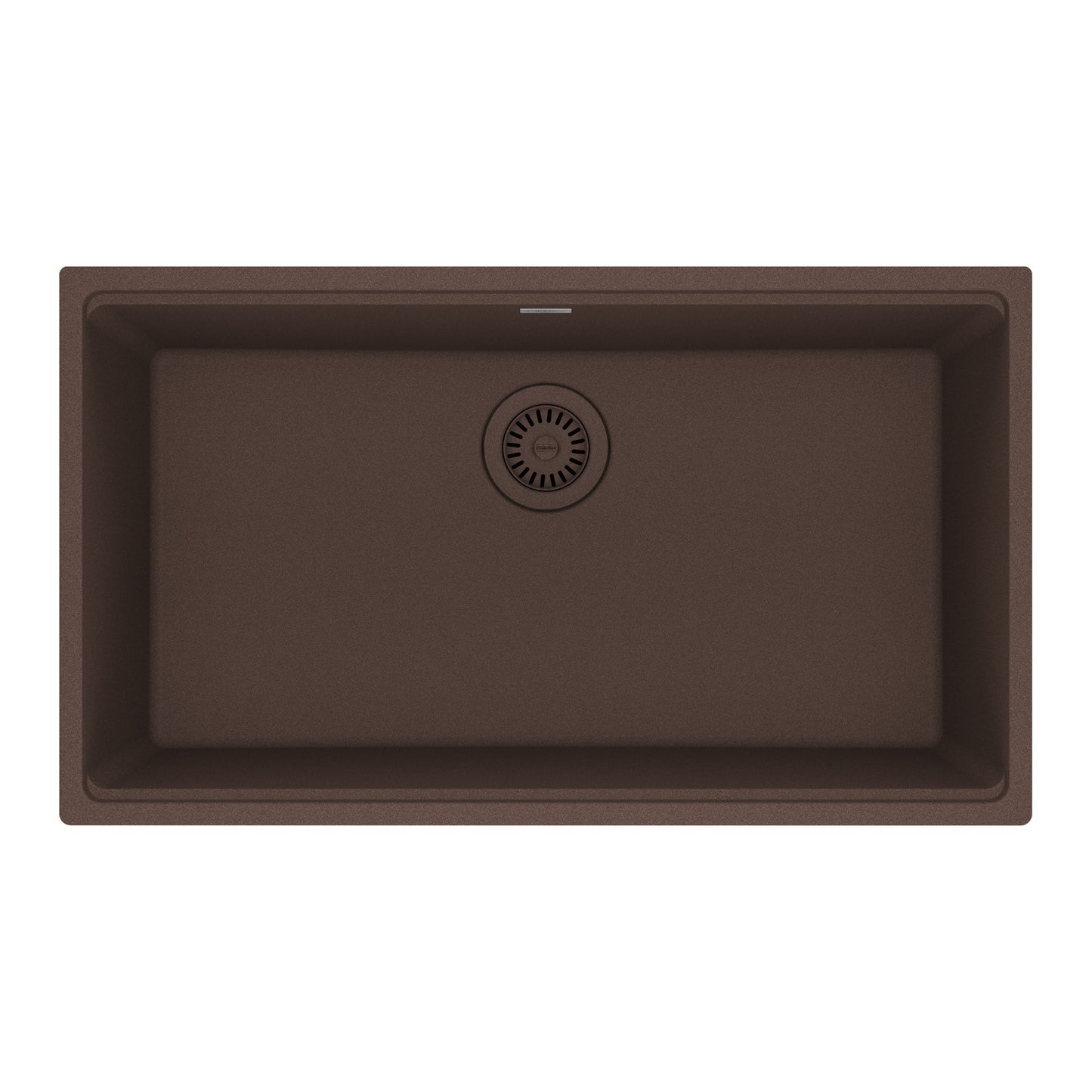 FRANKE MAG11029-MOC Maris Undermount 31-in x 17.81-in Granite Single Bowl Kitchen Sink in Mocha In Mocha